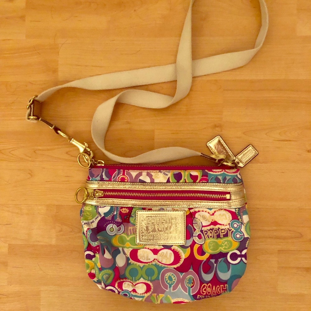 MULITCOLOR coach cross body ❤️🧡💛💚💙💜